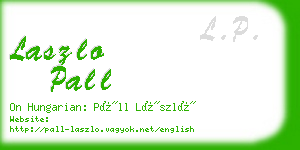 laszlo pall business card